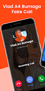 Vlad A4 Bumaga Fake Call Chat Schermafbeelding 0