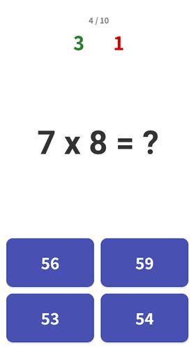 Times Table  - Learn Math Capture d'écran 2