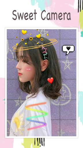 Live face sticker sweet camera Ekran Görüntüsü 2