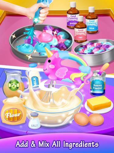 Galaxy Unicorn Cake Ekran Görüntüsü 0