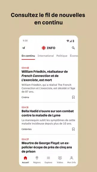 Radio-Canada Info 螢幕截圖 1