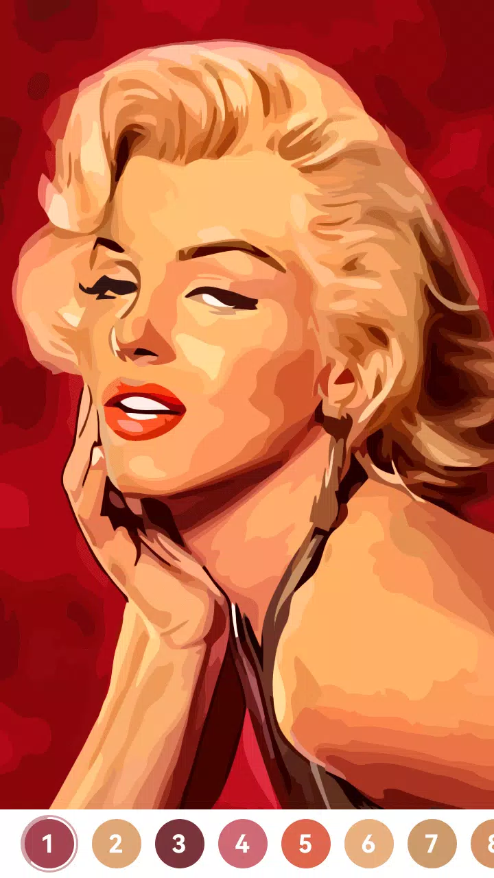 Celebrity Paint by Number Game スクリーンショット 3