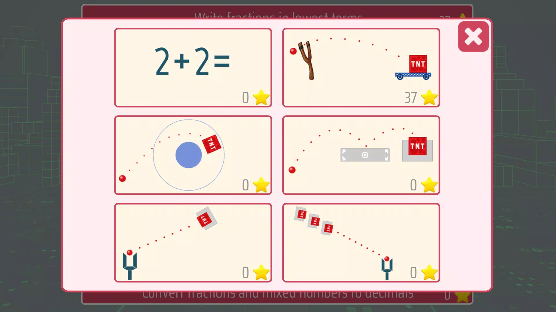 Fractions and mixed numbers スクリーンショット 1