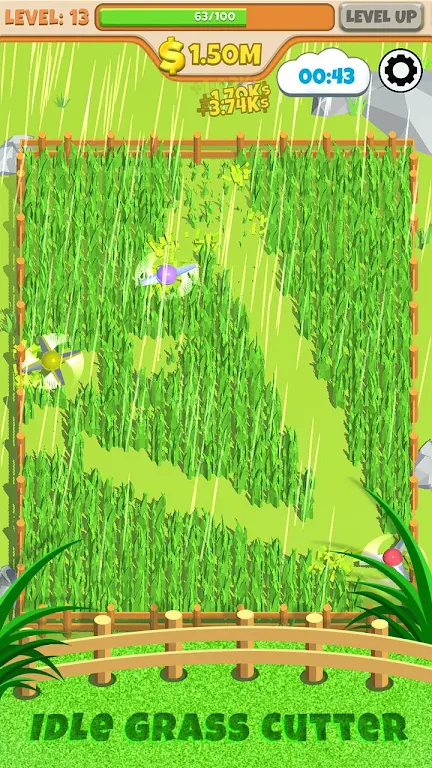 Idle Grass Cutter Mod Скриншот 2