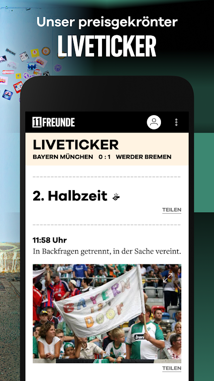 11FREUNDE - News & Liveticker 스크린샷 1