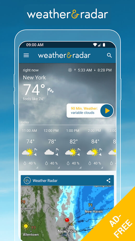 Weather & Radar Pro Ảnh chụp màn hình 2