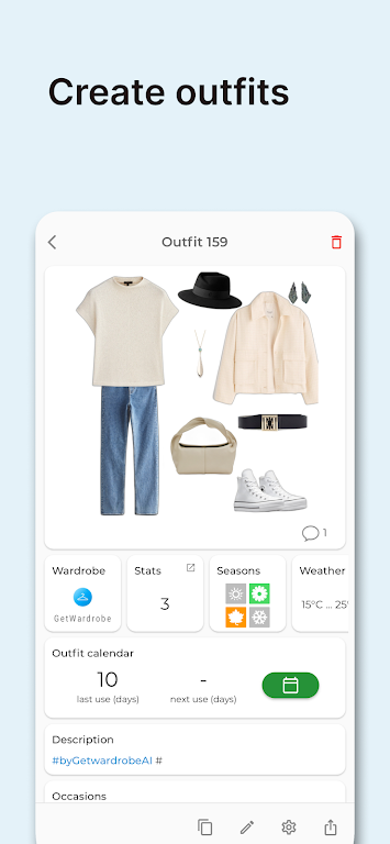 GetWardrobe Outfit Closet Captura de pantalla 0