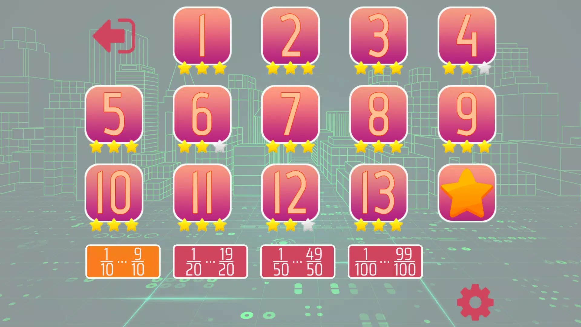 Fractions and mixed numbers スクリーンショット 2