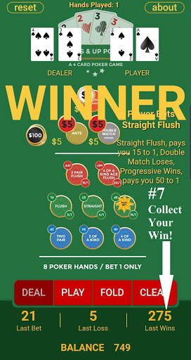 Pairs and Up Poker Ekran Görüntüsü 0