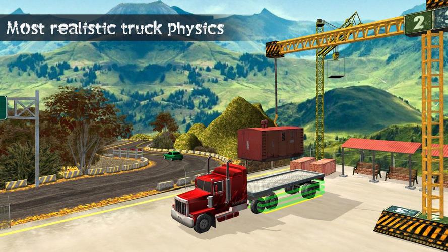 Truck Driving Uphill Simulator Captura de tela 0