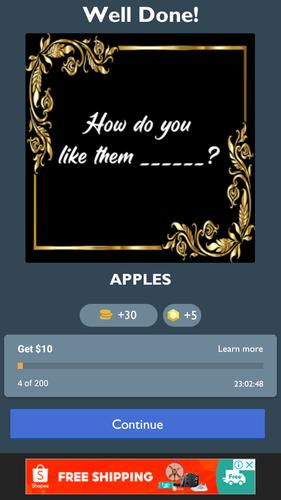 Fill in the Blank Word Quiz Schermafbeelding 2