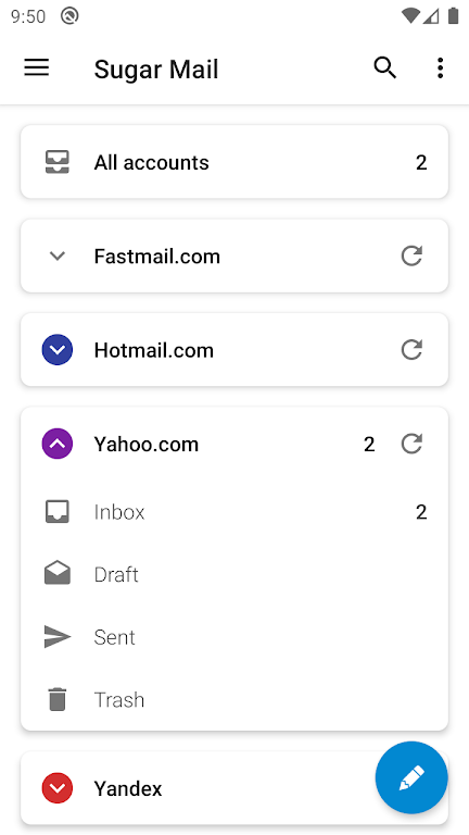 Sugar Mail – Email App Mod Ekran Görüntüsü 1