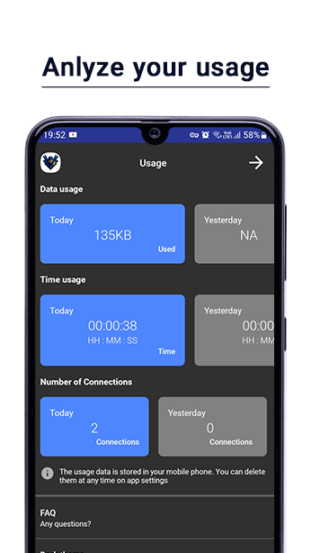 Ninja VPN – Faster, Safer Internet Tangkapan skrin 1