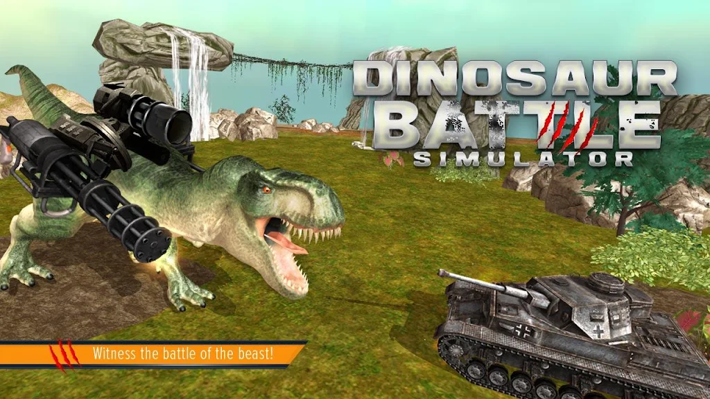 Dinosaur Battle Simulator ภาพหน้าจอ 1
