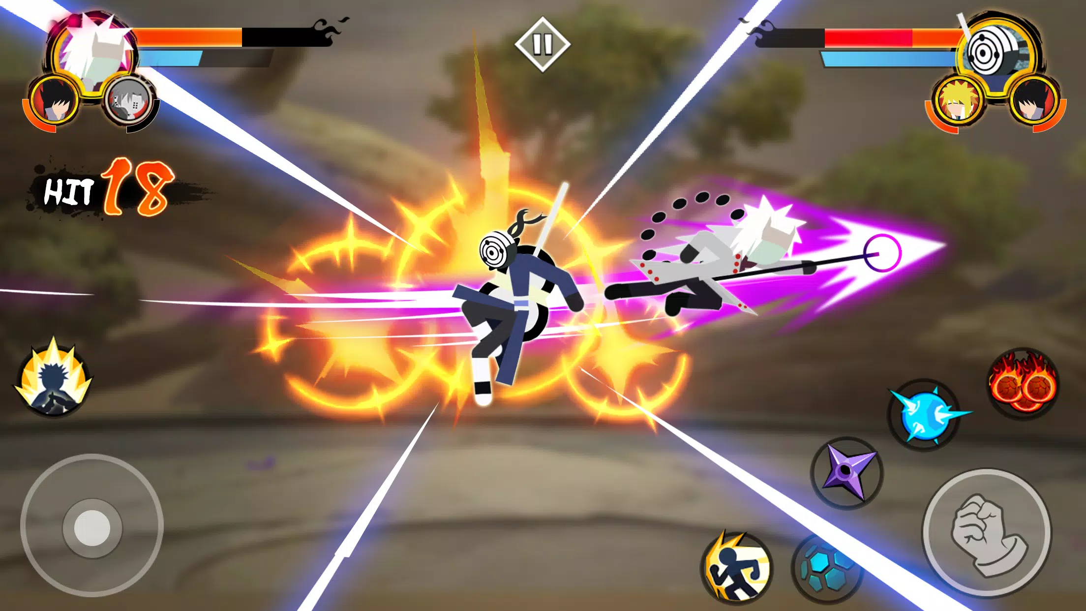 Stick Ninja - 3v3 Battle Zrzut ekranu 1