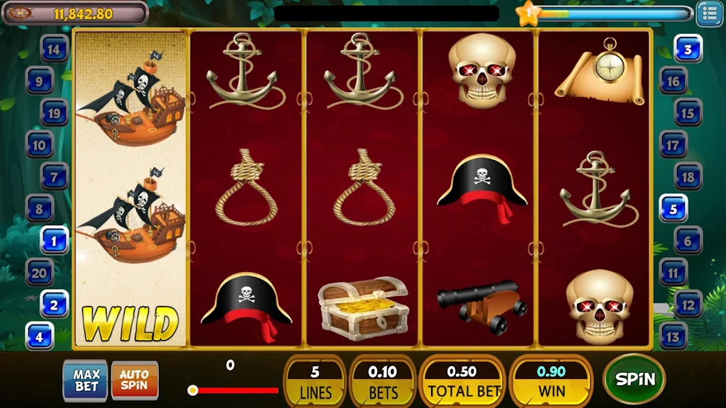 Pirates Slot Machine Treasure Spins Ekran Görüntüsü 0