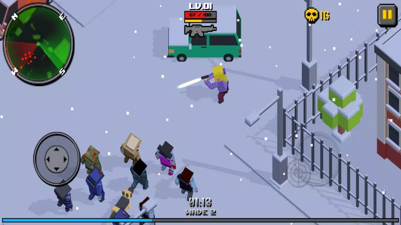 Pixel Zombie Frontier Schermafbeelding 3