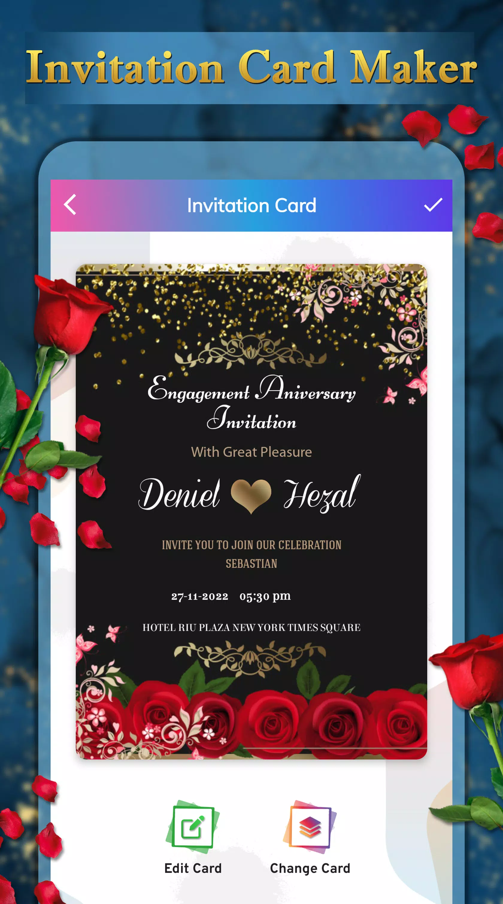 Invitation Card Maker 螢幕截圖 2