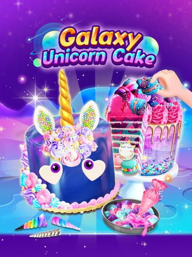 Galaxy Unicorn Cake Ekran Görüntüsü 3