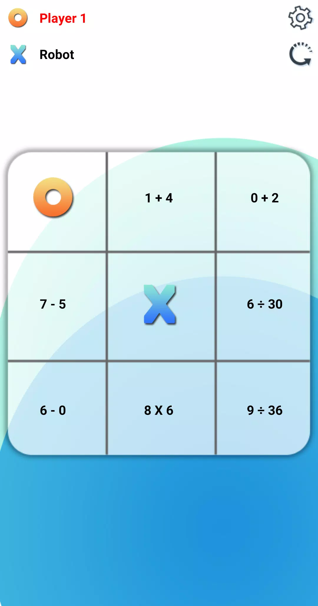 Tic Tac Toe: A Math Game スクリーンショット 1