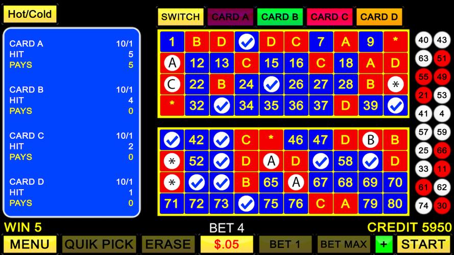 Keno 4 Card Ekran Görüntüsü 0