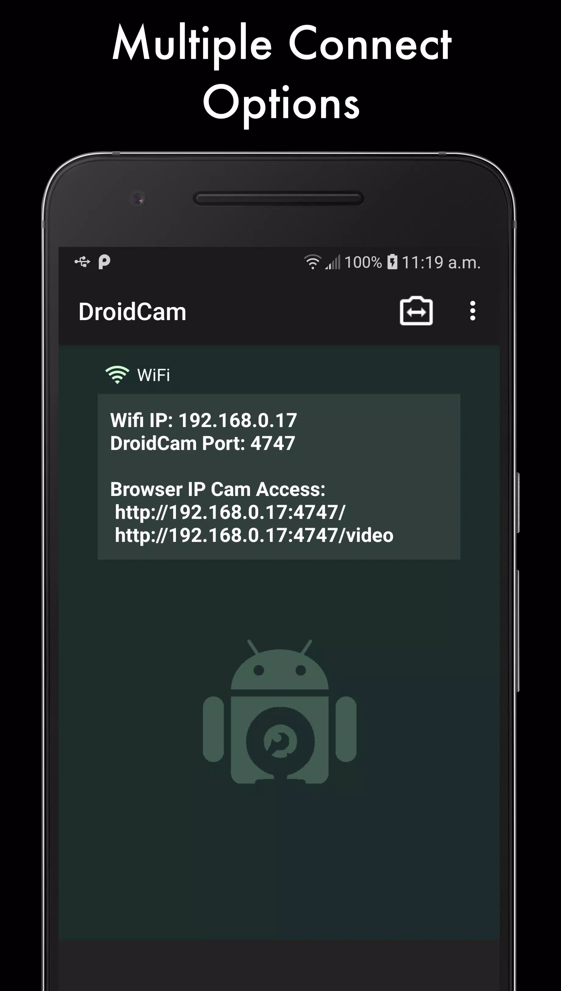 DroidCam Ảnh chụp màn hình 2