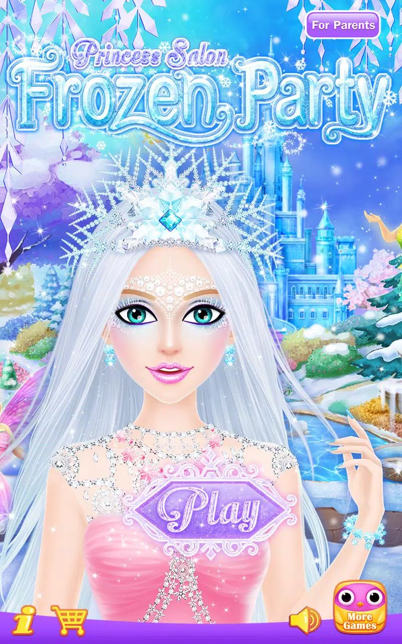 Princess Salon: Frozen Party Captura de pantalla 0