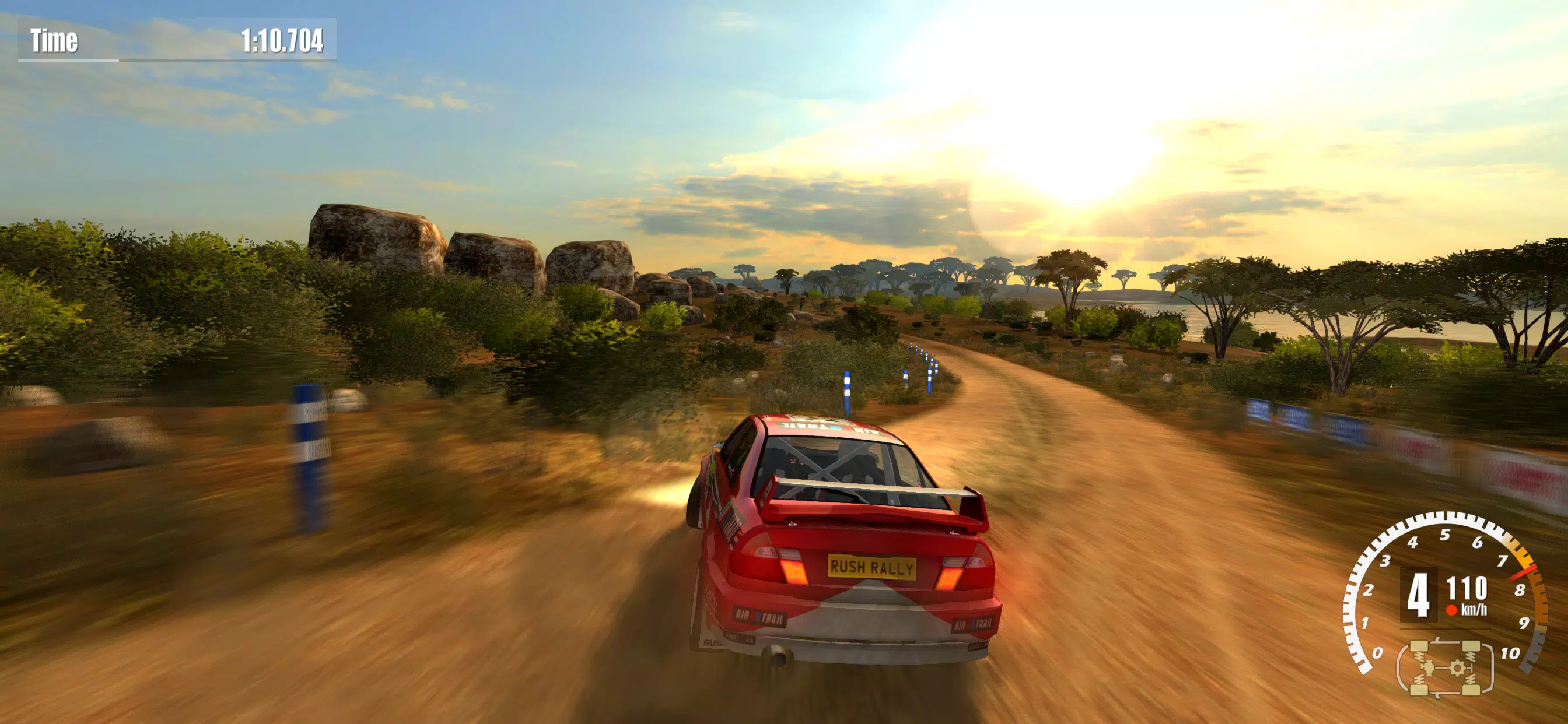 Rush Rally 3 Demo Ảnh chụp màn hình 1