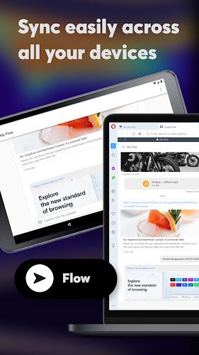 Opera browser beta with AI Schermafbeelding 0