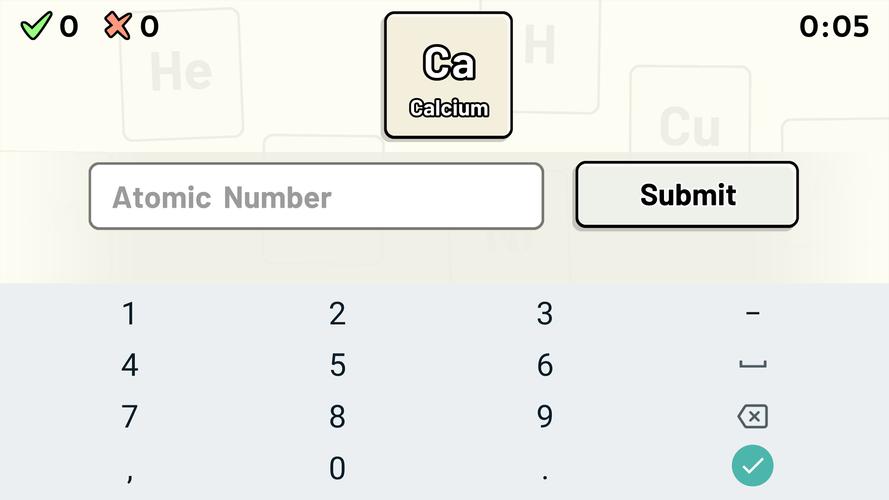 Periodic Table Quiz Скриншот 3