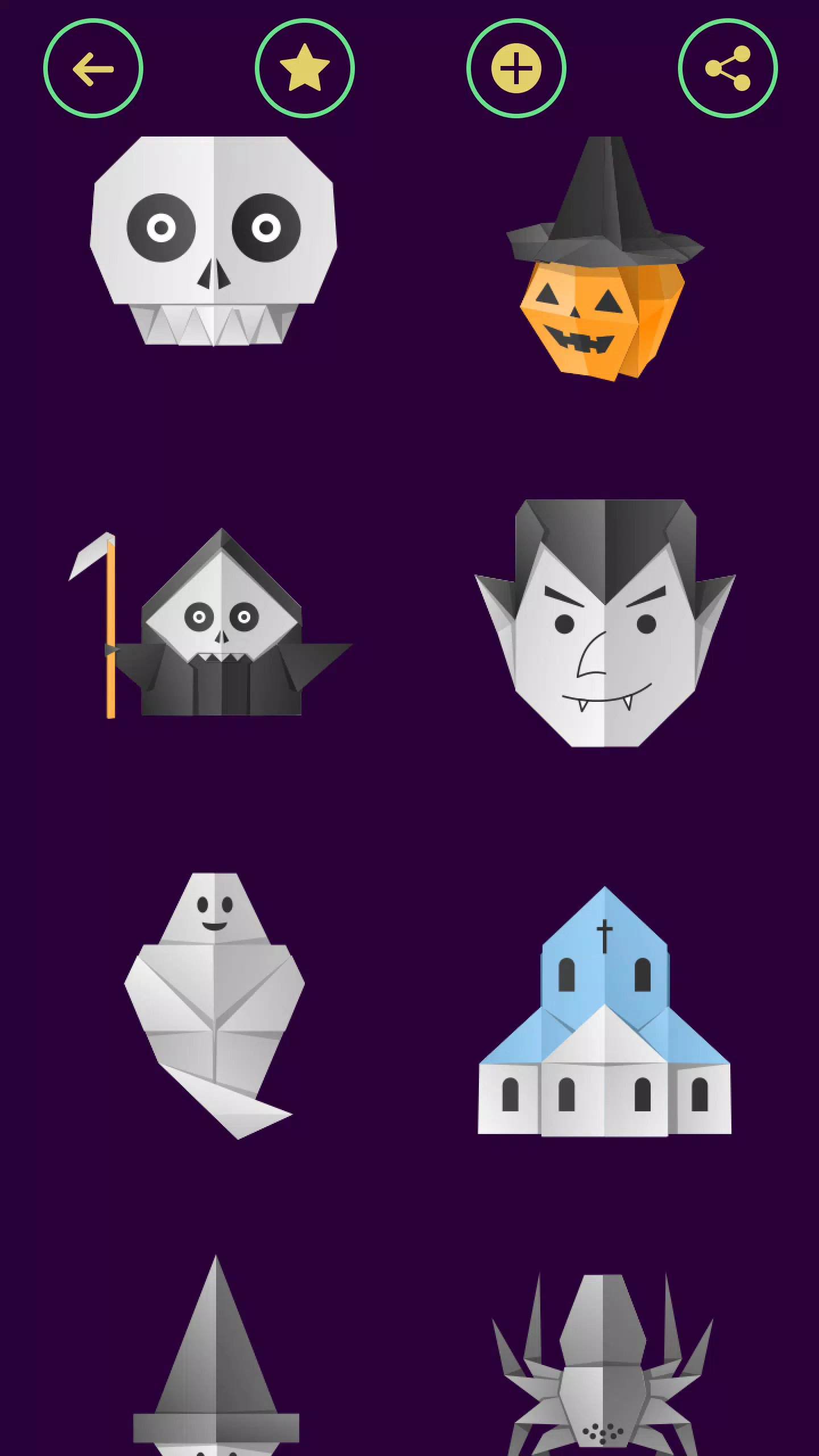 Origami Halloween 螢幕截圖 3