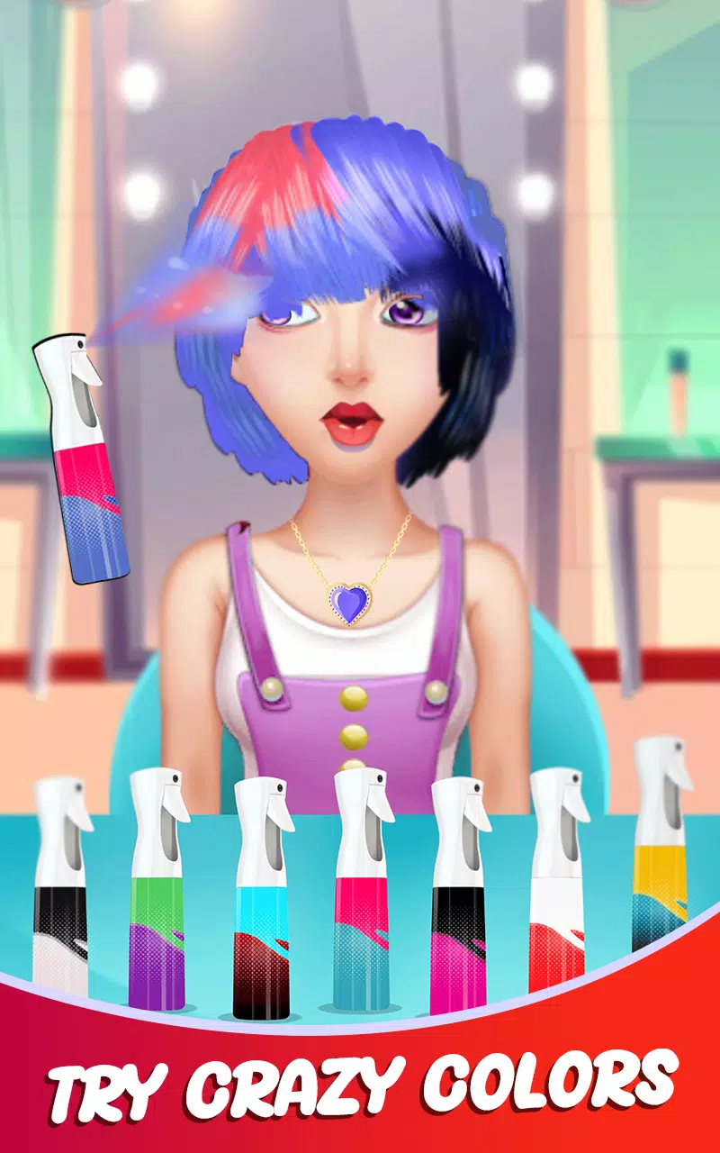 Fashion Girls Hair Salon Games Captura de pantalla 0