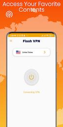 Flash VPN Unlimited Fast Proxy ภาพหน้าจอ 3