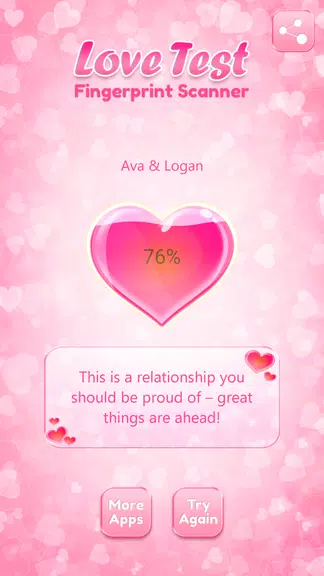 Love Compatibility Test Fingerprint 스크린샷 1