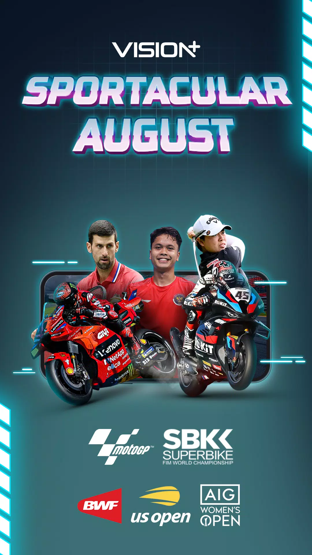 Vision+: Live, Sports & Series Скриншот 1