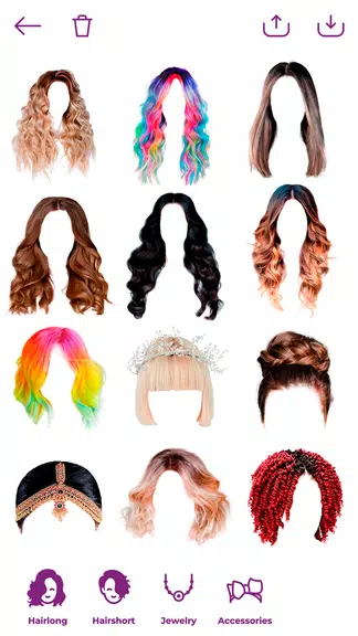 Woman Hairstyle Photo Editor スクリーンショット 0