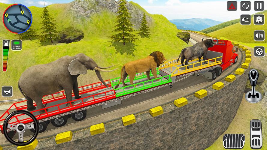 Wild Animal Truck Transporter Captura de pantalla 1
