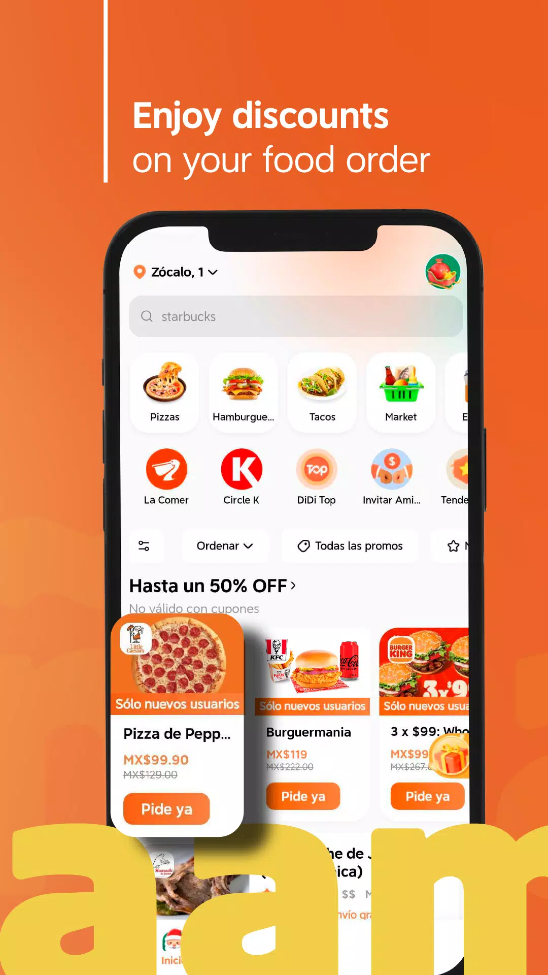 DiDi Food: Express Delivery Captura de tela 1