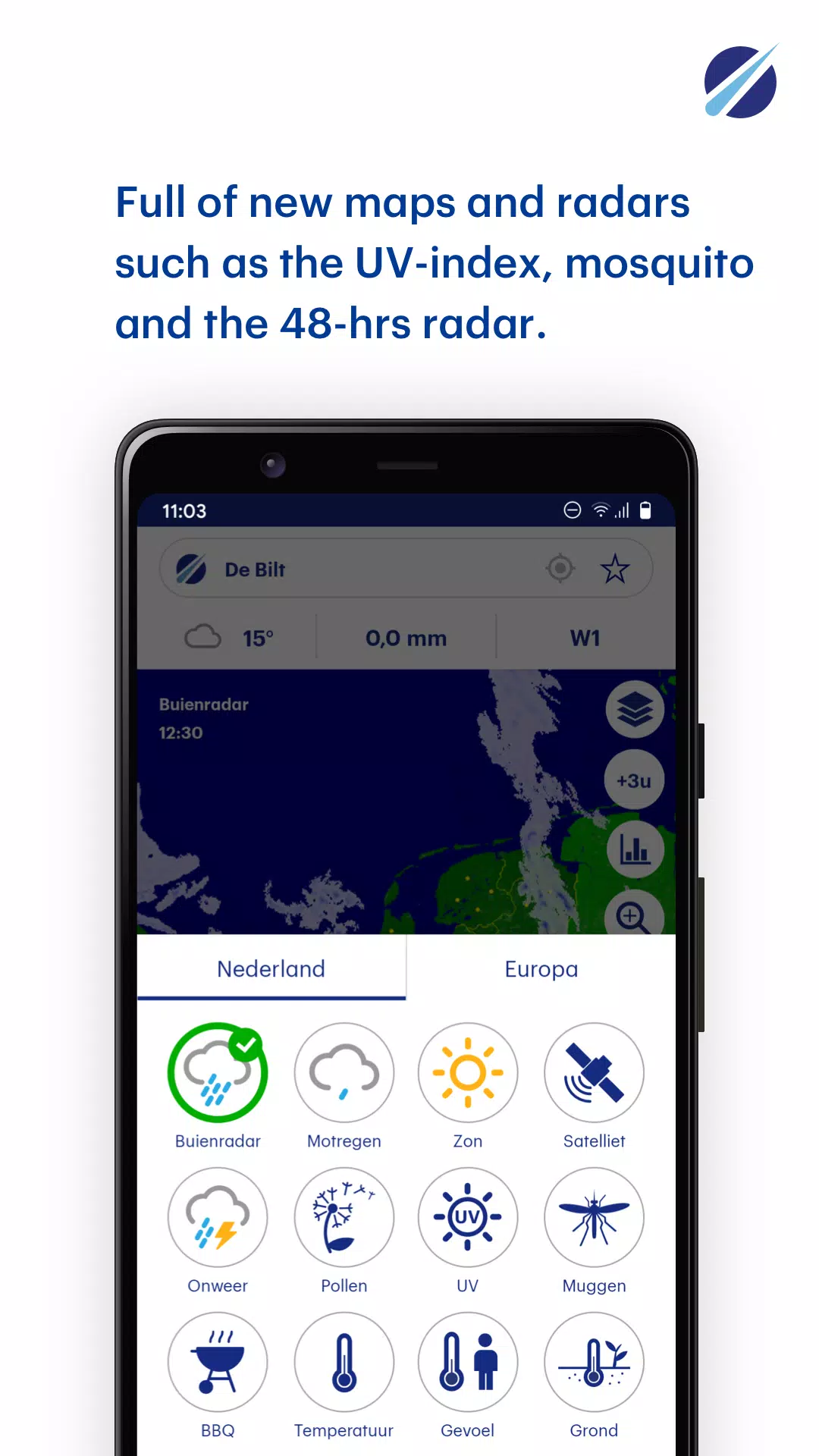 Buienradar Ekran Görüntüsü 2