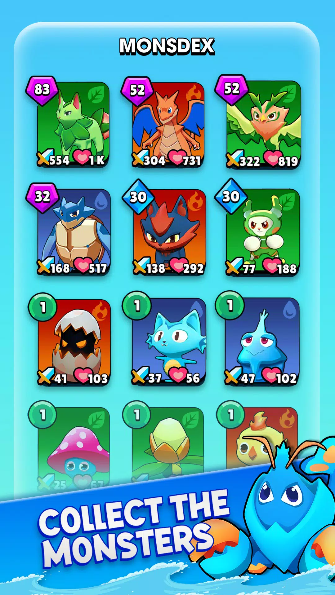 Negamon Lite: Monster Battle Zrzut ekranu 1