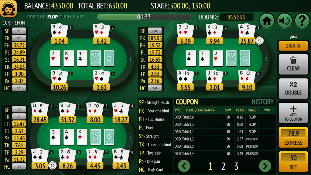 Bet on Poker Captura de pantalla 1