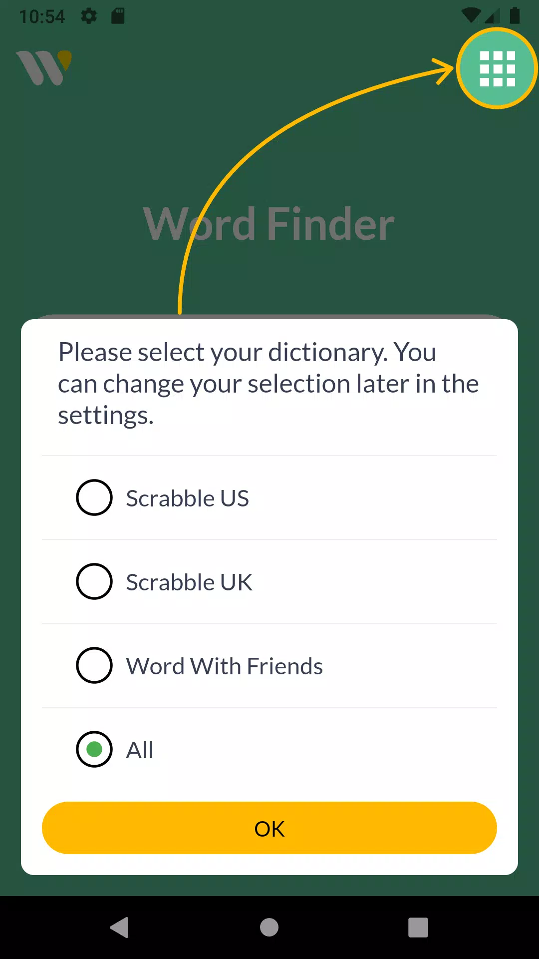 Wordfinder by WordTips ภาพหน้าจอ 0