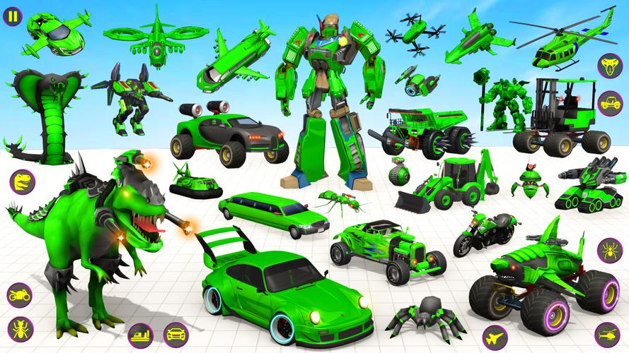 Heli Robot Car Game:Robot Game Tangkapan skrin 1