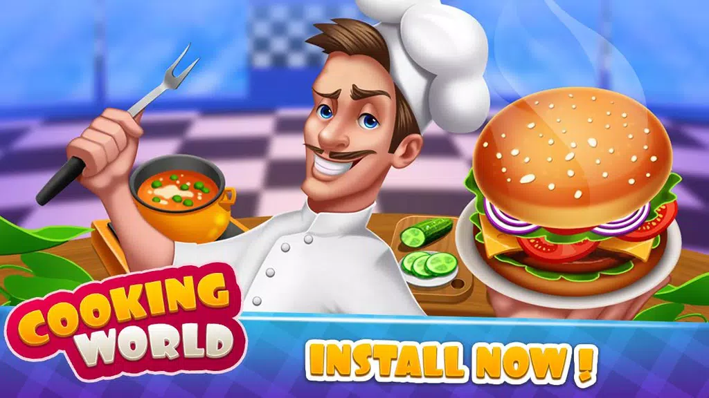 Cooking World - Food Fever & Restaurant Craze Ảnh chụp màn hình 0