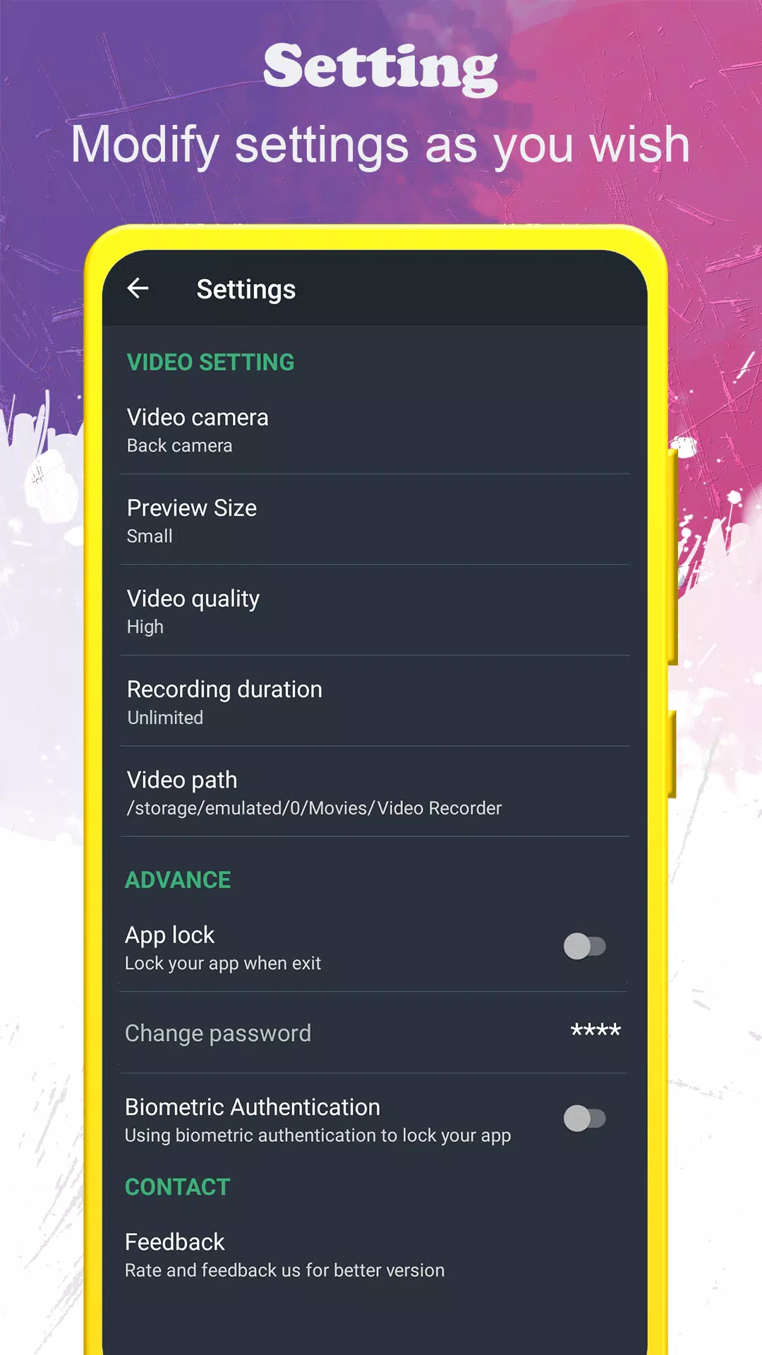 background video recorder Schermafbeelding 3