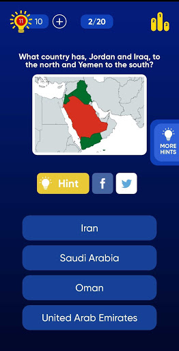 Schermata Geo Quiz: World Geography, Maps & Flags Trivia 3