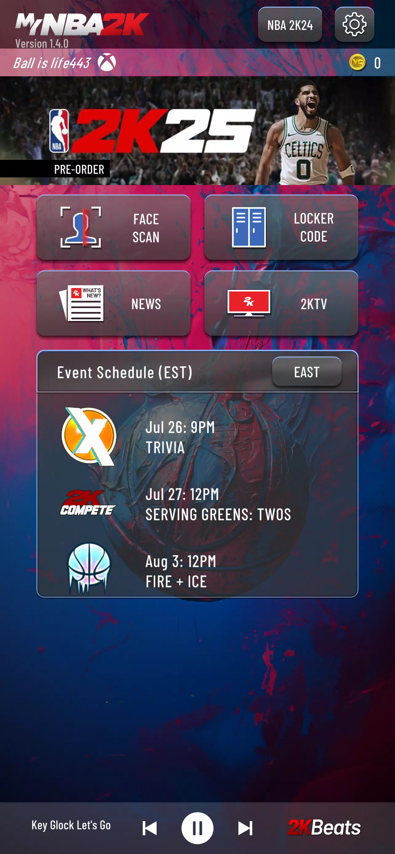 MyNBA 2K Companion App Ekran Görüntüsü 1