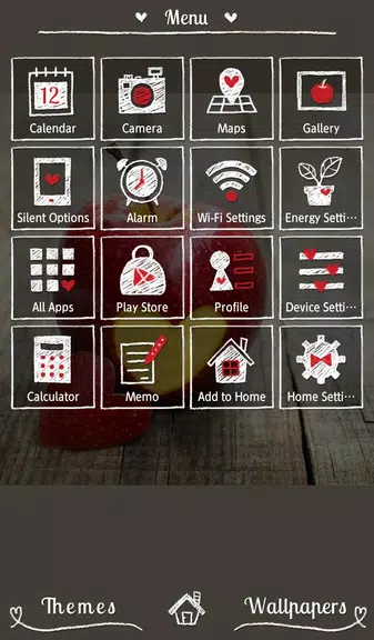 Heart Apple Theme +HOME Ekran Görüntüsü 0
