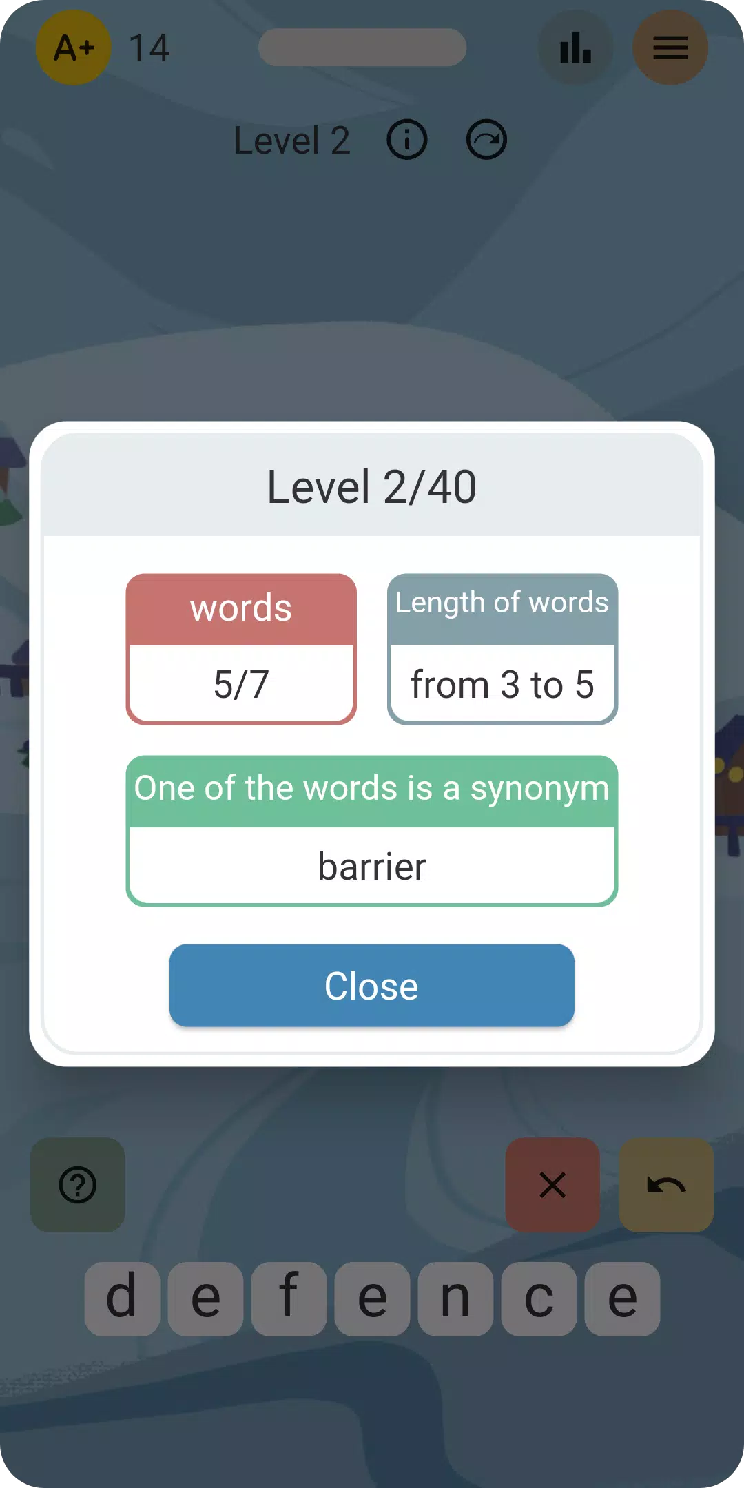 Words from word and contrary应用截图第2张