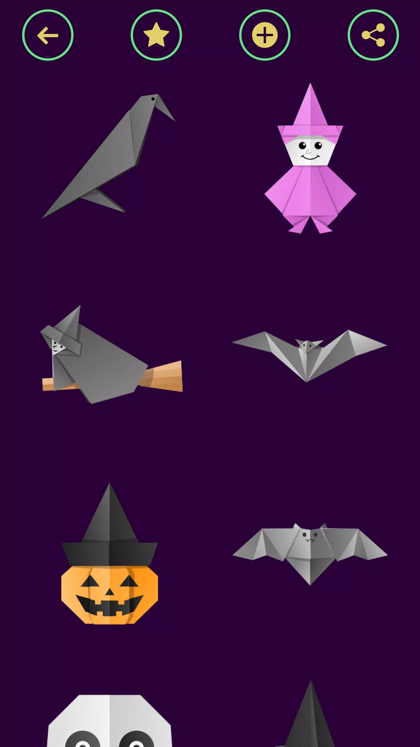 Origami Halloween 螢幕截圖 2
